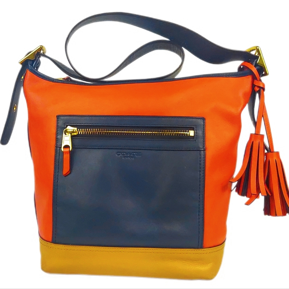 COACH Colorblock Crossbody Messenger Bag